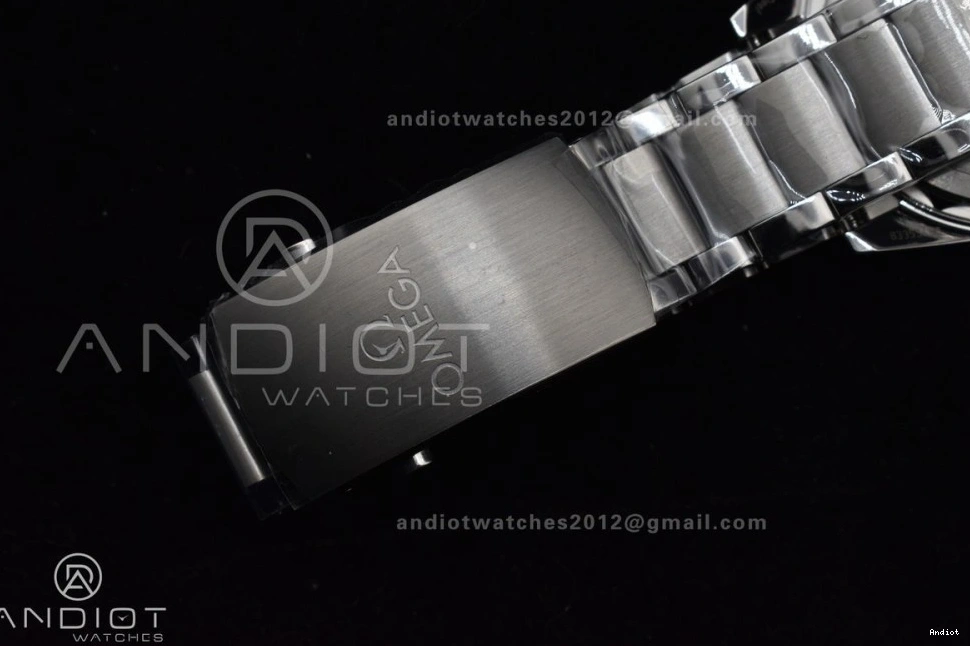 Super A8912 SS VSF Best Clone Seamaster 1:1 300 Edition Heritage Dial Black Bracelet on 0309